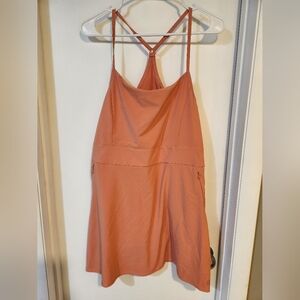Calia Peach-Orange Strappy Active Tank Dress- Size M